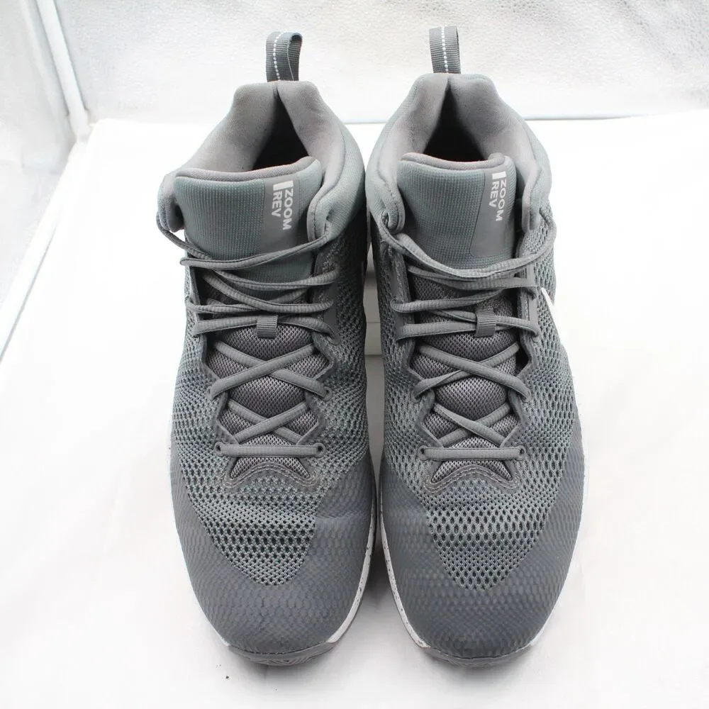 Nike Zoom Rev 2017 Basketball Shoes Grey/White Size 13 Excellent Condition
